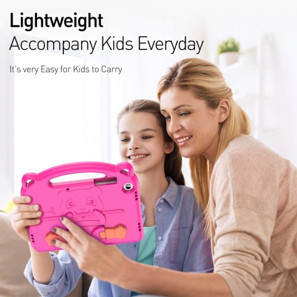 Dux Ducis Samsung Galaxy Tab A9 Plus Deksel Panda Magenta