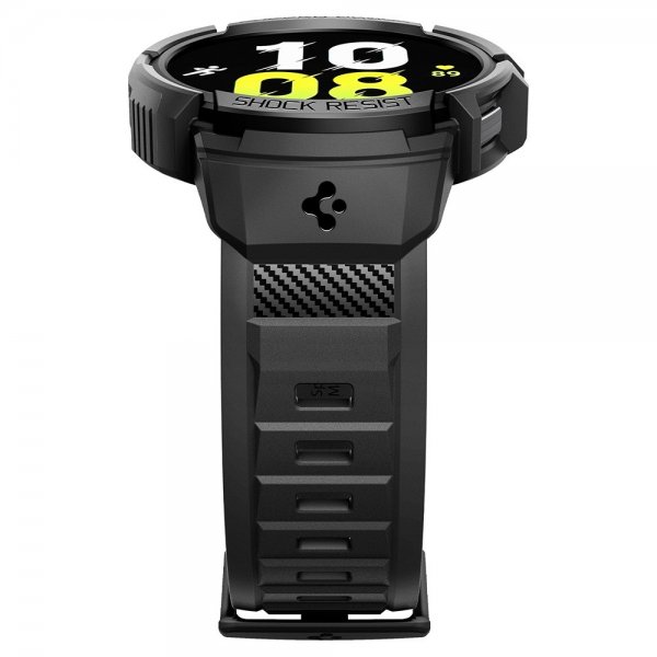 Spigen Samsung Galaxy Watch 6 44mm Deksel Armbånd Rugged Armor Pro Svart