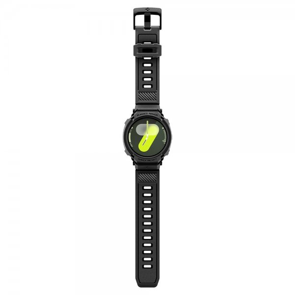 Spigen Samsung Galaxy Watch 8 40mm Armbånd og Deksel Rugged Armor Pro Matte Black