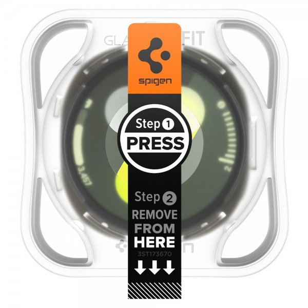 Spigen Samsung Galaxy Watch 8 40mm Skjermbeskytter GLAS.tR EZ Fit 2-pakning