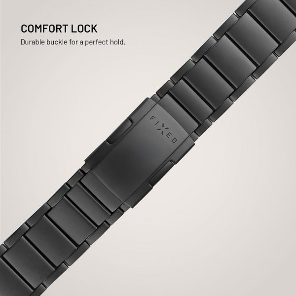 Fixed Samsung Galaxy Watch Ultra Armbånd Titanium Strap Svart