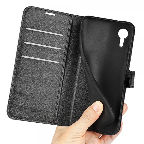 Samsung Galaxy XCover 7 Etui Litchi Svart