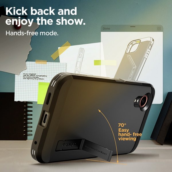 Spigen Samsung Galaxy XCover 7 Deksel Tough Armor Svart