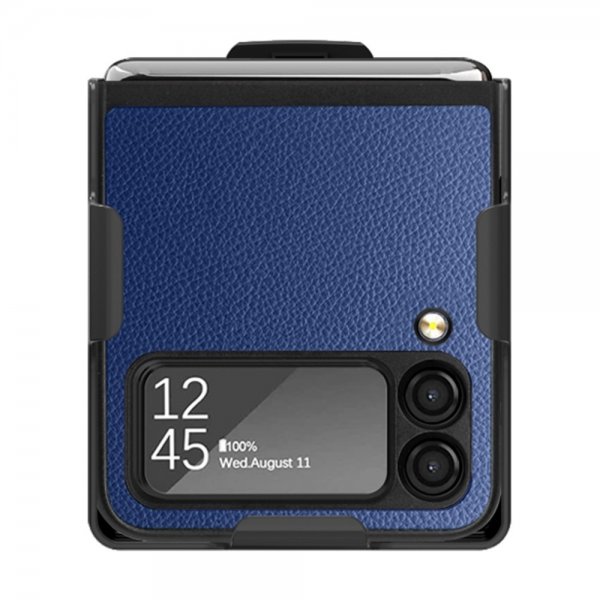 Samsung Galaxy Z Flip 3 Etui med Belteklips Blå