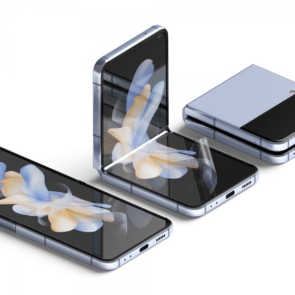 Ringke Samsung Galaxy Z Flip 4 Skjermbeskytter Dual Easy Film 2-pakning
