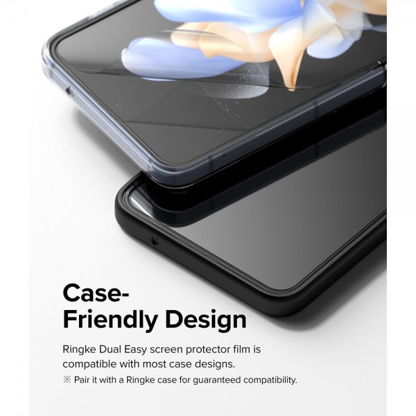 Ringke Samsung Galaxy Z Flip 4 Skjermbeskytter Dual Easy Film 2-pakning