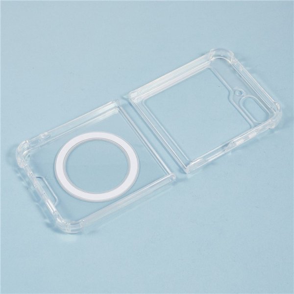 Nordic Covers Samsung Galaxy Z Flip 6/Galaxy Z Flip 7 FE Deksel Feather Series MagSafe Transparent