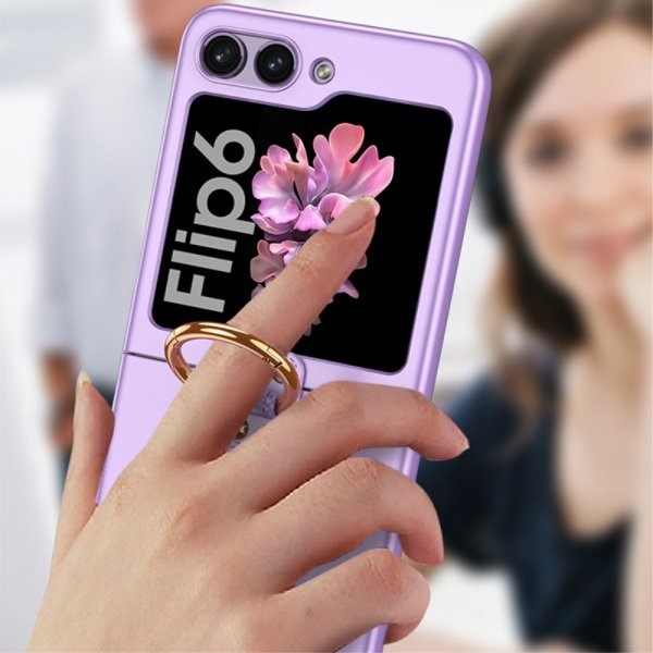 GKK Samsung Galaxy Z Flip 6/Flip 7 FE Deksel Finger Ring Sølv