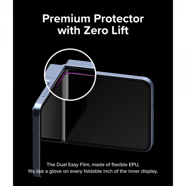Ringke Samsung Galaxy Z Flip 6/Flip 7 FE Skjermbeskytter Dual Easy Film 2-pakning