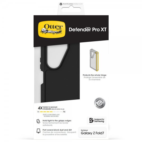 Otterbox Samsung Galaxy Z Fold 7 Deksel Defender Pro XT MagSafe Svart