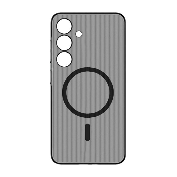 Samsung Galaxy S24 Deksel Korrugerte MagSafe Svart