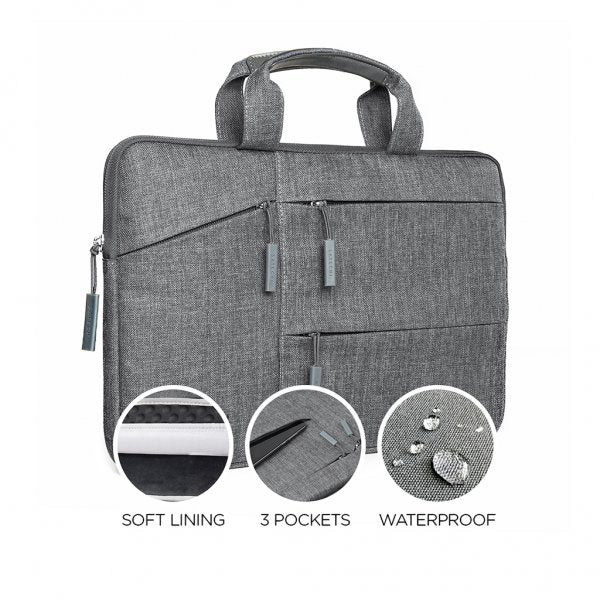 Satechi Vattenavvisande laptop-Etui med fickor 13 tum Grå