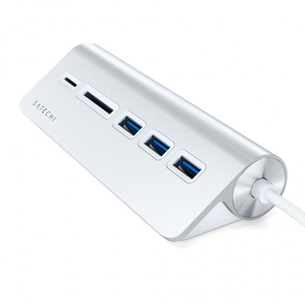 Satechi USB-C Combo Hub for Desktop Sølv