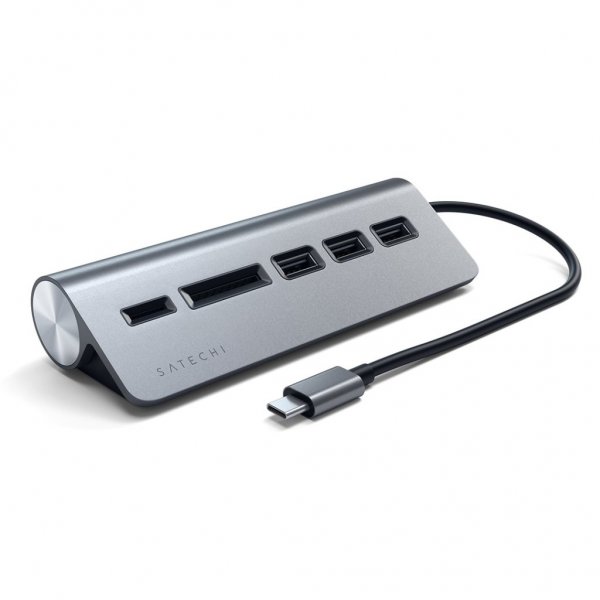 Satechi USB-C Combo Hub for Desktop Sølv