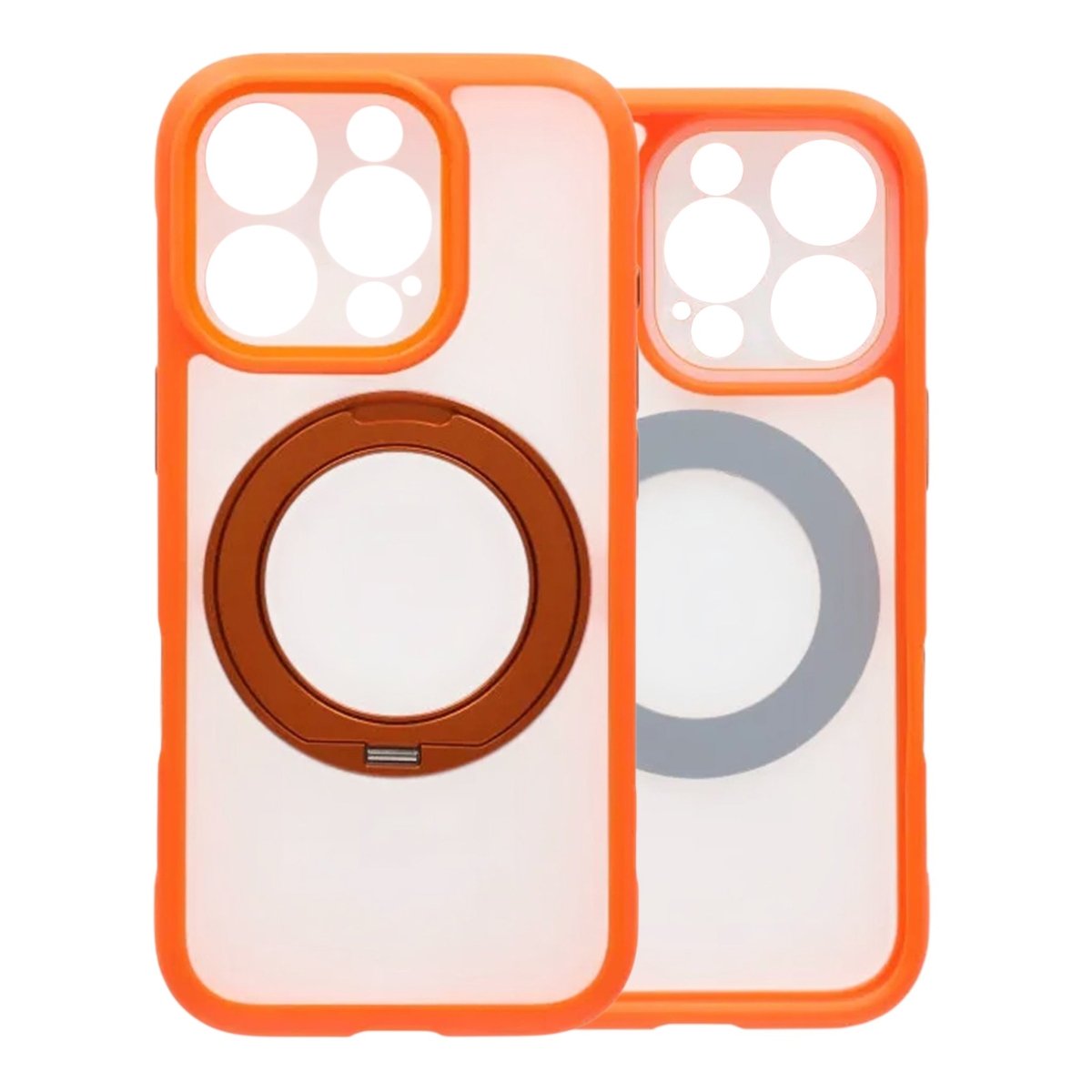 iPhone 16 Pro Deksel Roterbart stativ MagSafe Oransje