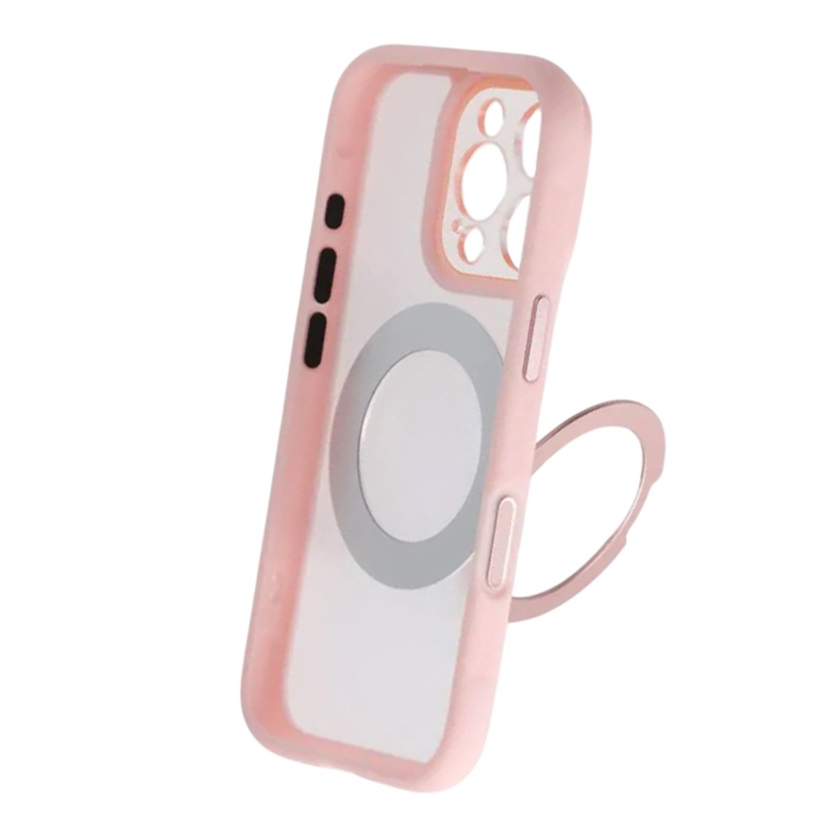 iPhone 16 Pro Deksel Roterbart stativ MagSafe Rosa