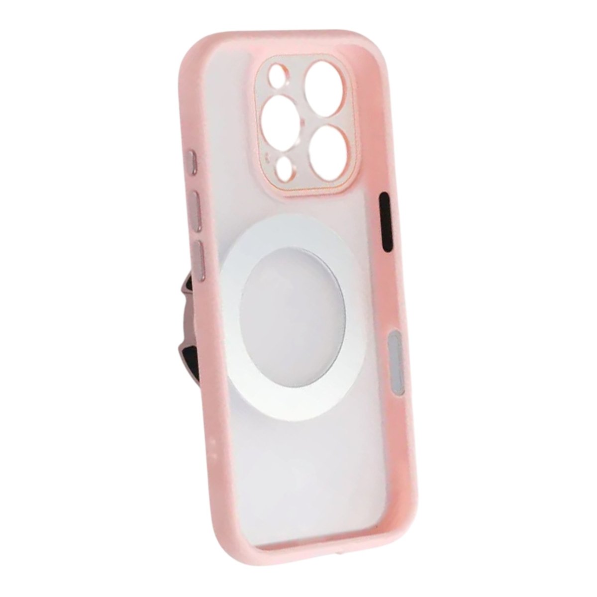 iPhone 16 Pro Deksel Roterbart stativ MagSafe Rosa