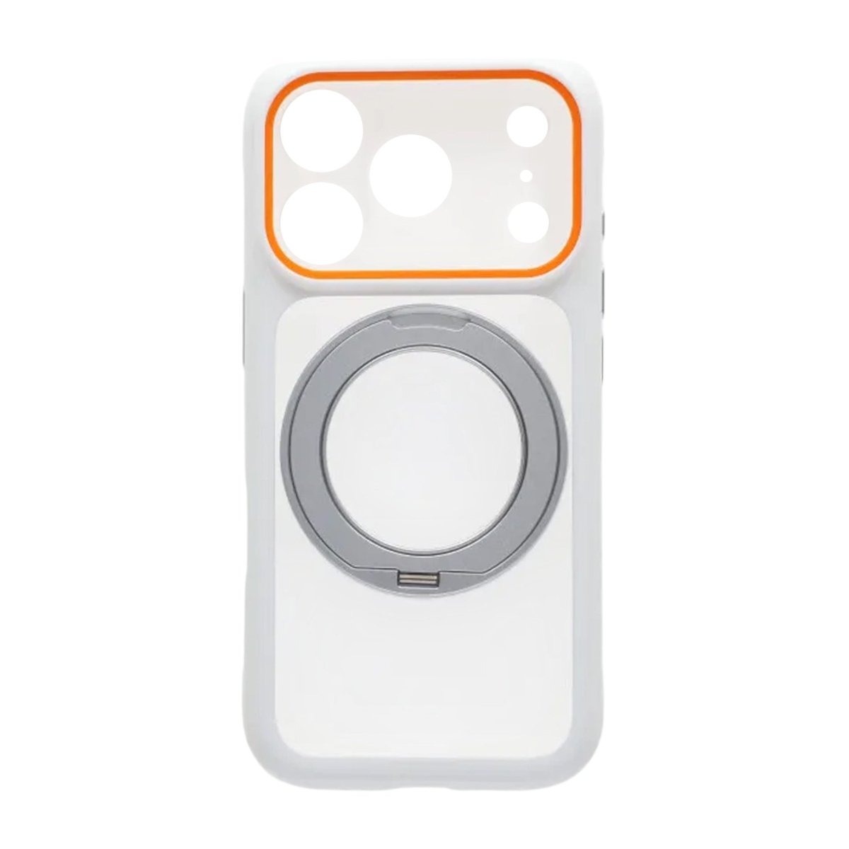 iPhone 17 Pro Max Deksel med roterbart stativ MagSafe Hvit