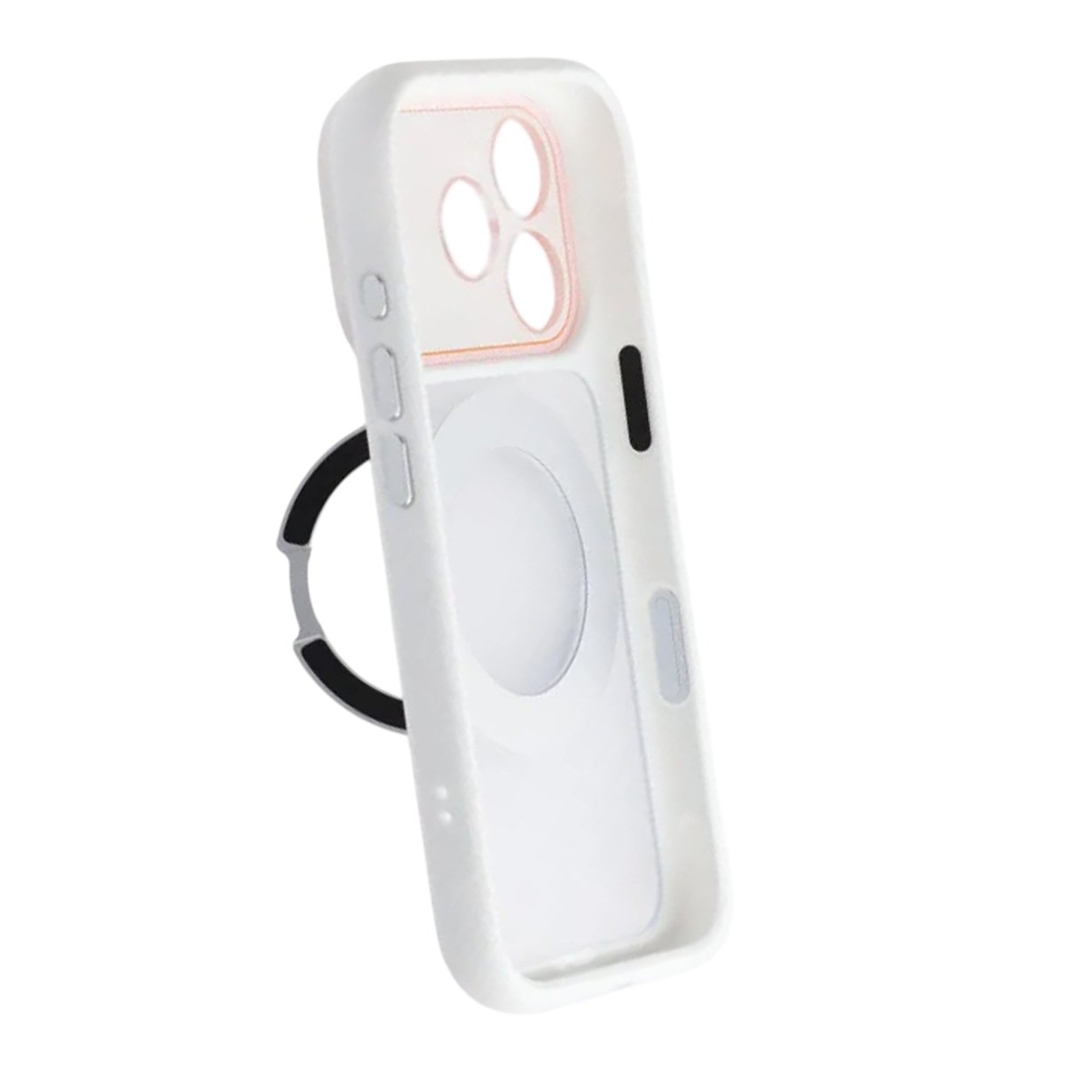 iPhone 17 Pro Max Deksel med roterbart stativ MagSafe Hvit