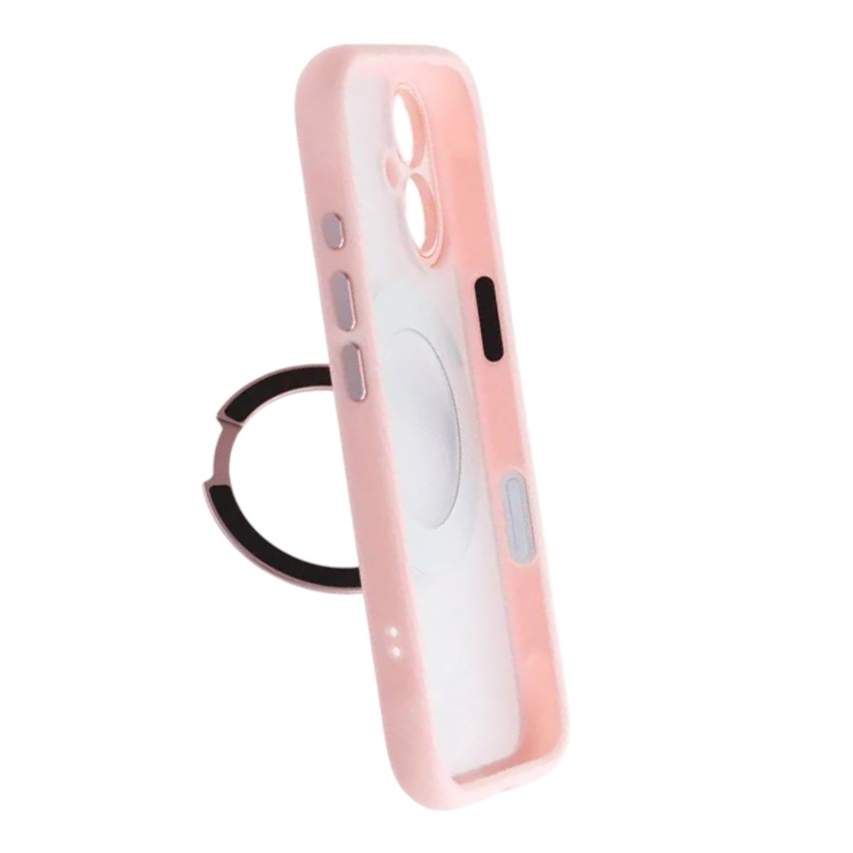 iPhone 17 Deksel med roterbart stativ MagSafe Rosa