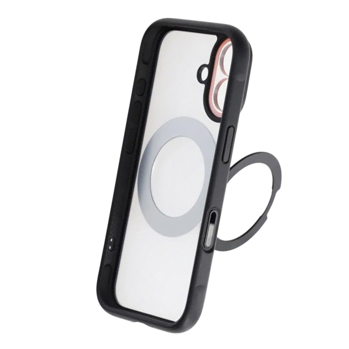 iPhone 17 Deksel med roterbart stativ MagSafe Svart