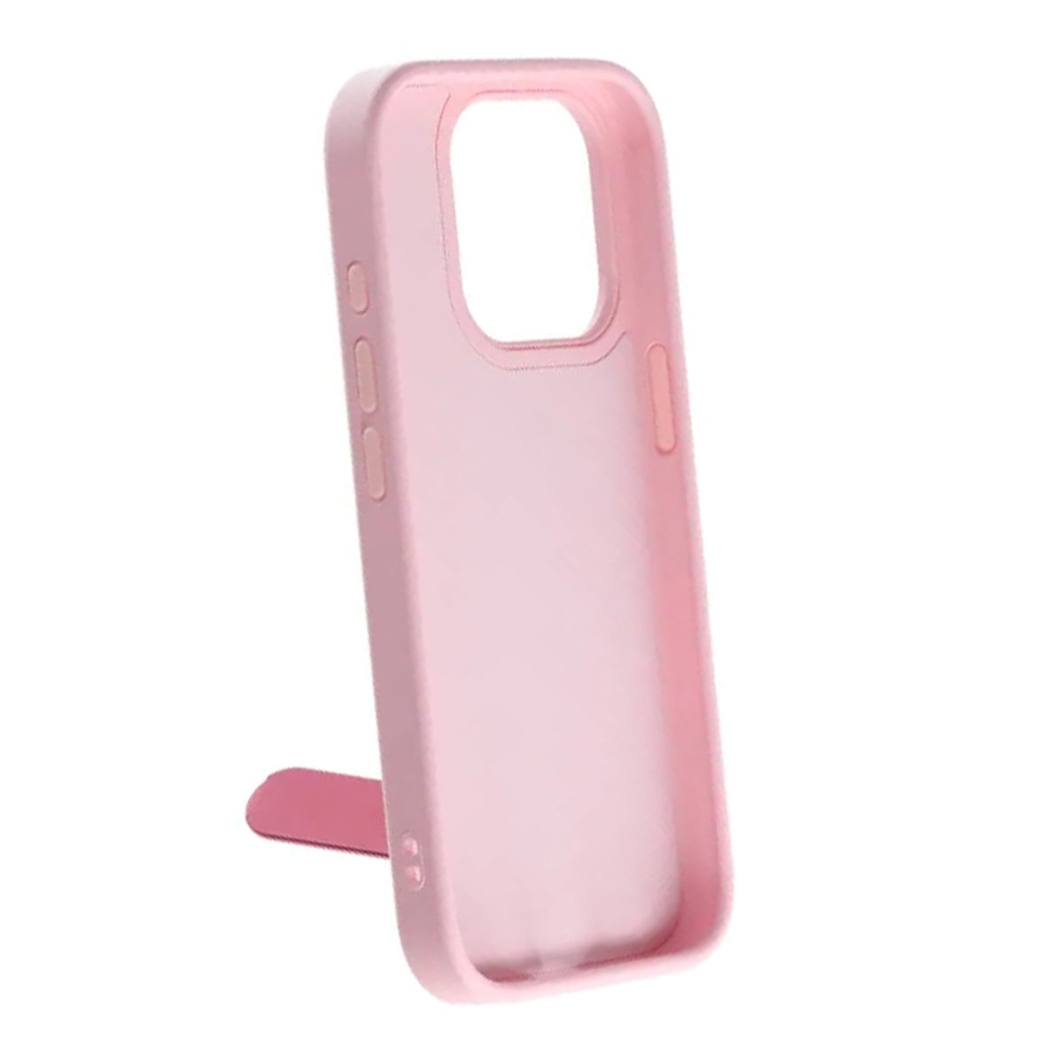 iPhone 16 Pro Max Deksel med sammenleggbart stativ Rosa