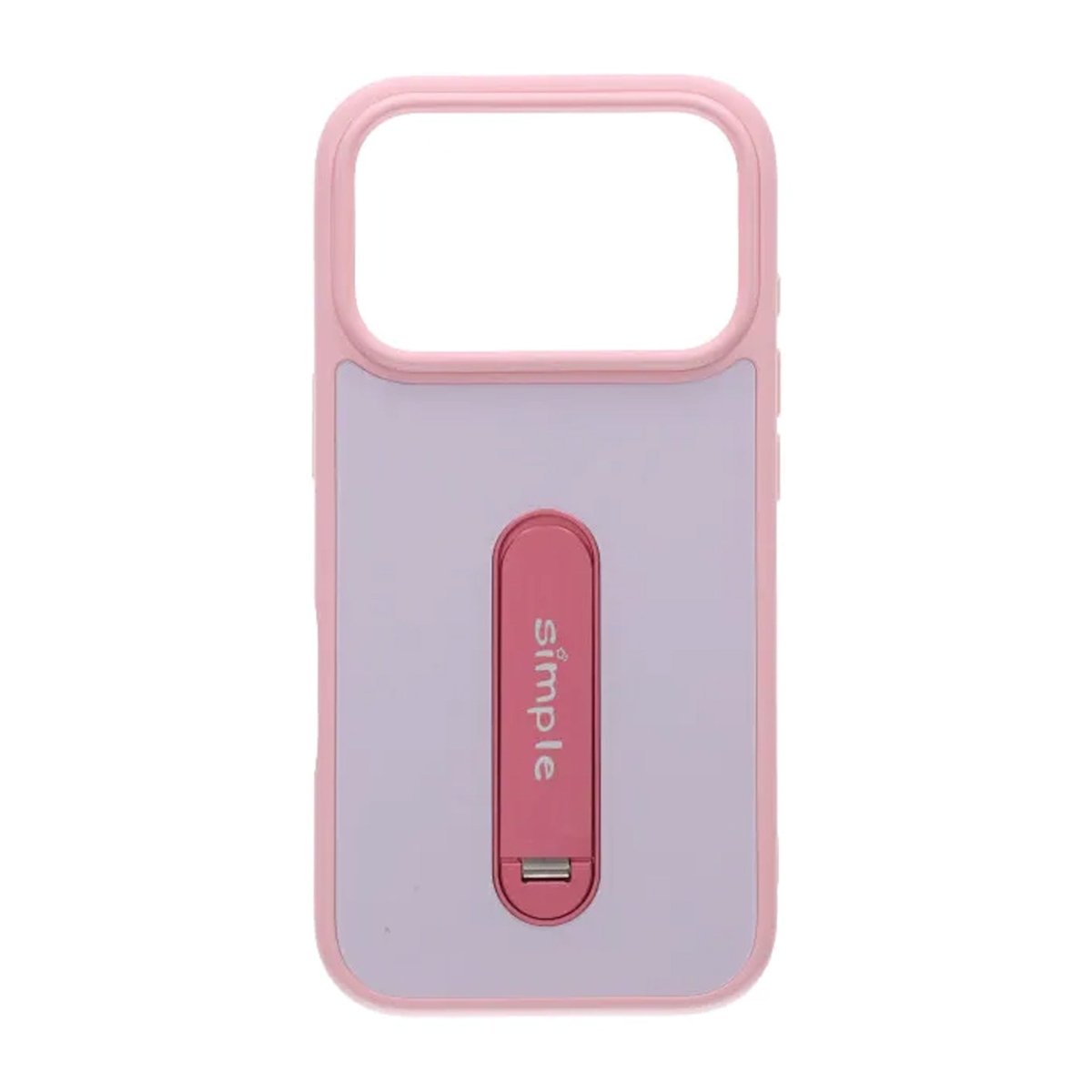 iPhone 17 Pro Max Deksel med utfellbart stativ Rosa