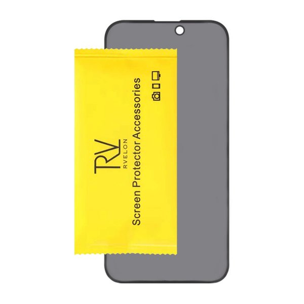 iPhone 15/iPhone 16 Skjermbeskytter Herdet glass 3D Privacy