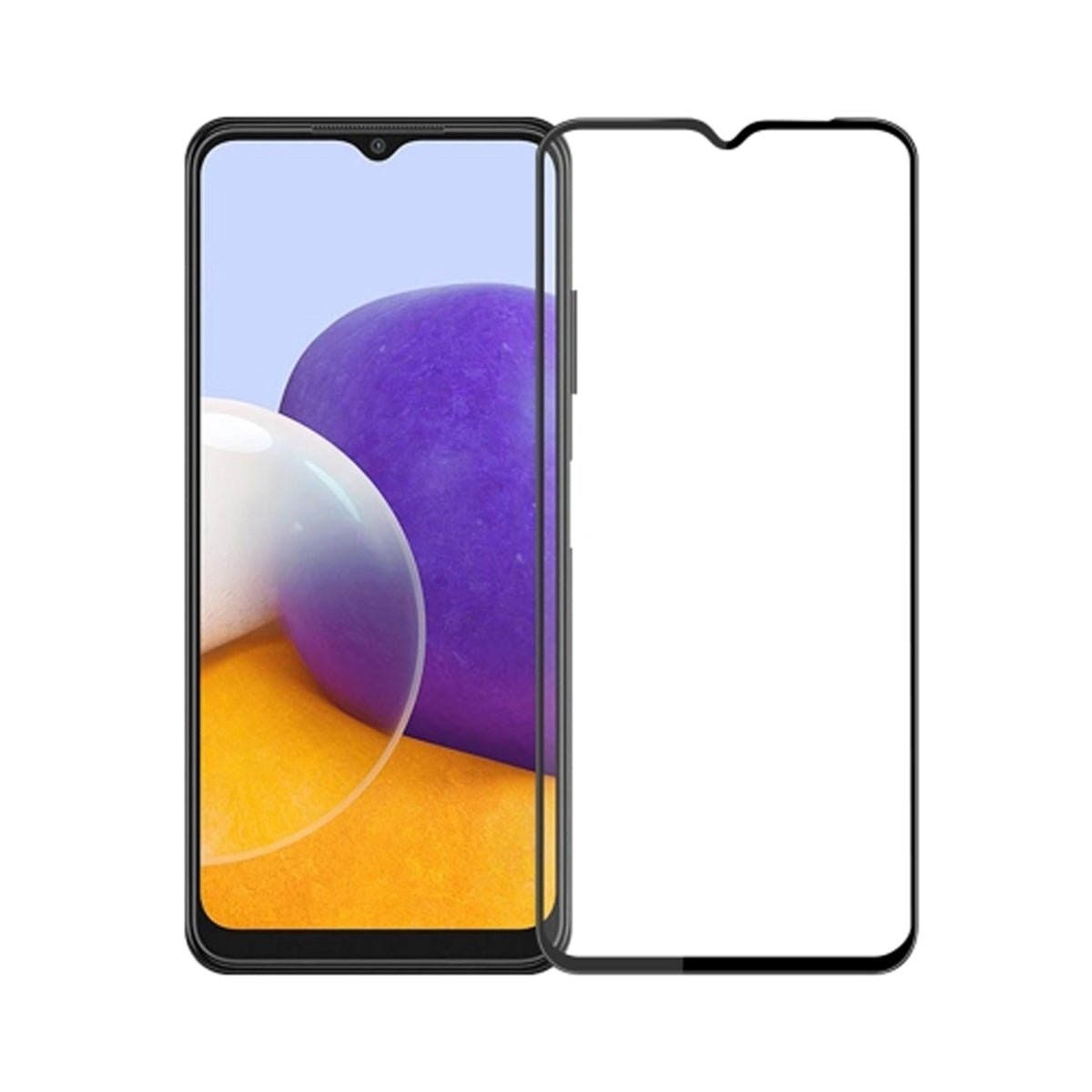 Samsung Galaxy A22 5G Skjermbeskytter herdet glass 3D