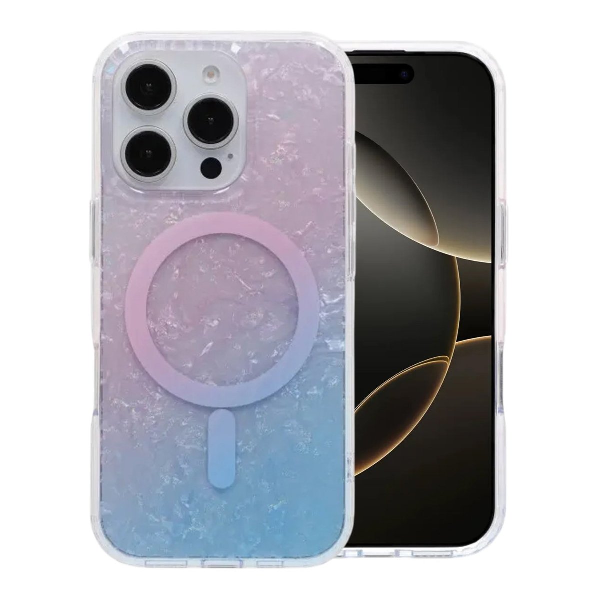 iPhone 16 Pro Deksel Dreamy Ocean MagSafe Rosa