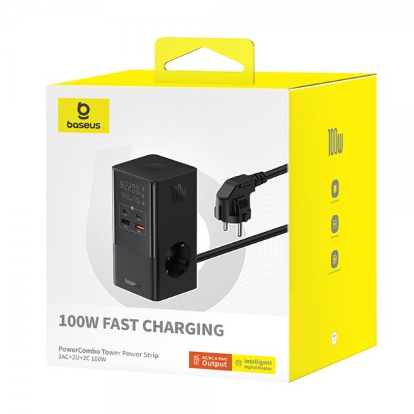 Baseus Lader PowerCombo Tower Power Strip 100W