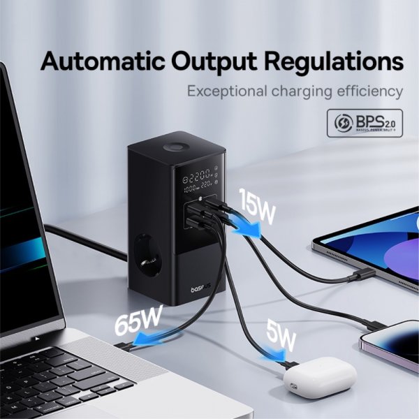 Baseus Lader PowerCombo Tower Power Strip 100W