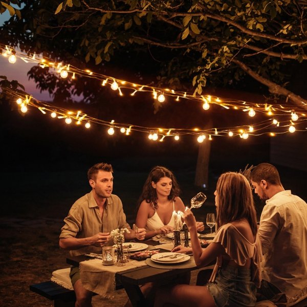 Deltaco Smart Home LED Light Chain 5m IP44 Warm White