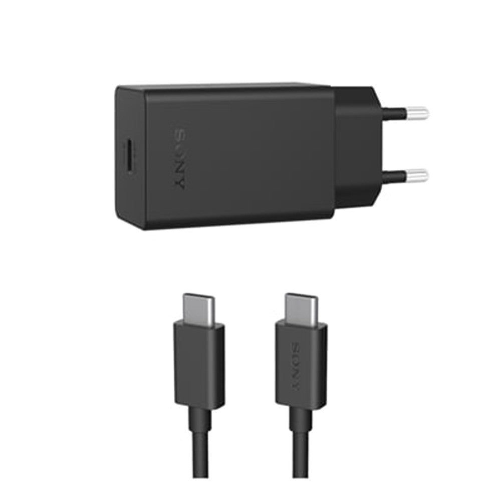 Sony Original Lader med Kabel 30W USB-C Svart