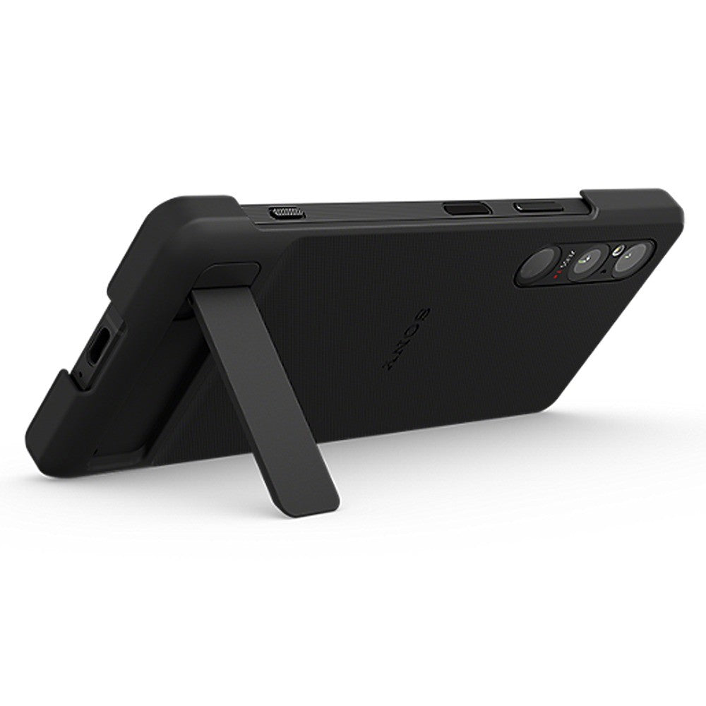 Sony Original Sony Xperia 1 V Deksel Style Cover with Stand Svart