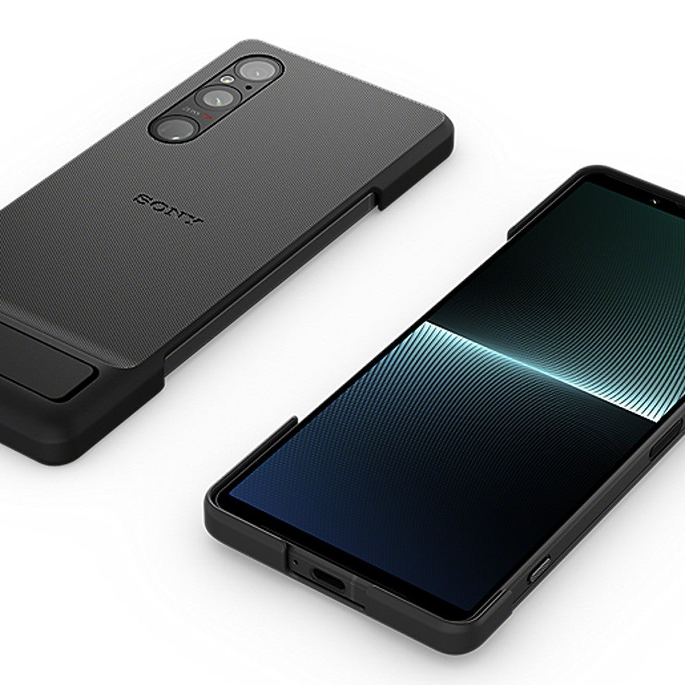 Sony Original Sony Xperia 1 V Deksel Style Cover with Stand Svart