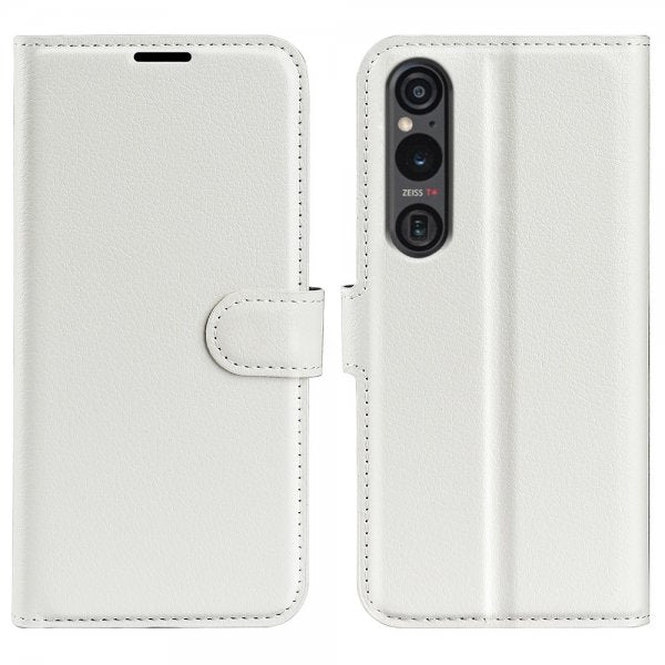 Sony Xperia 1 VI Etui Litchi Hvit