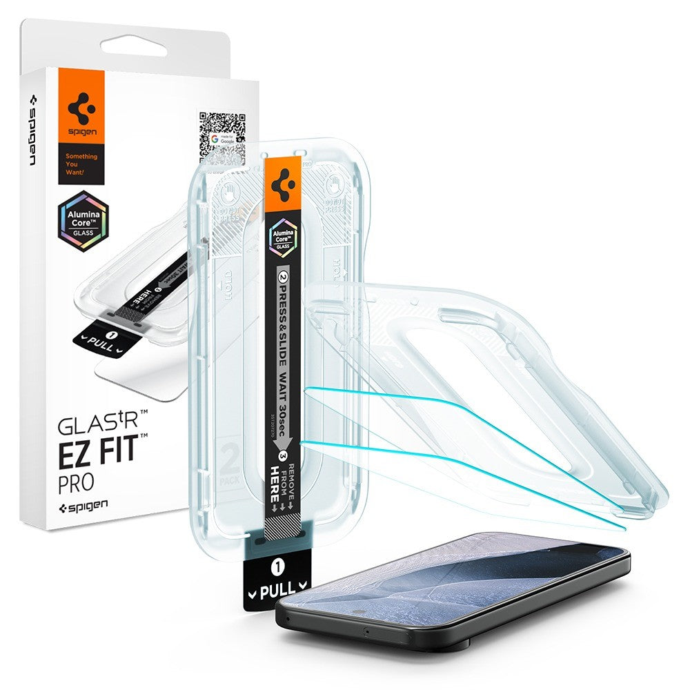 Spigen Google Pixel 11/Google Pixel 11 Pro Skärmskydd GLAS.tR EZ Fit Pro 2-pack