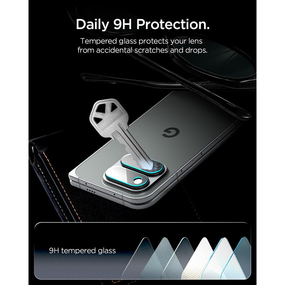 Spigen Google Pixel 11 Pro Fold Linsebeskyttelse GLAS.tR EZ Fit Optik Pro 2-pakning