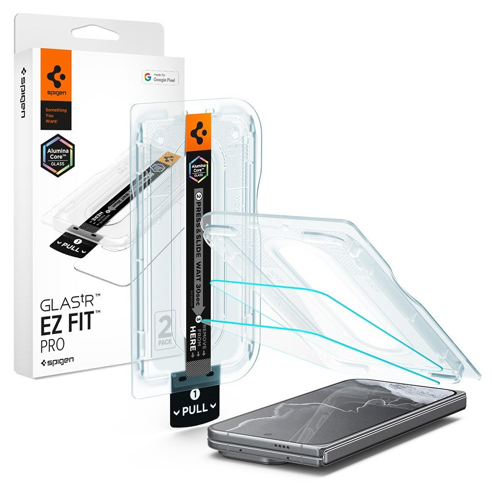 Spigen Google Pixel 11 Pro Fold Skärmskydd GLAS.tR EZ Fit Pro 2-pack