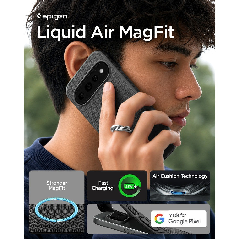 Spigen Google Pixel 11 Pro Skal Liquid Air MagFit Matte Black