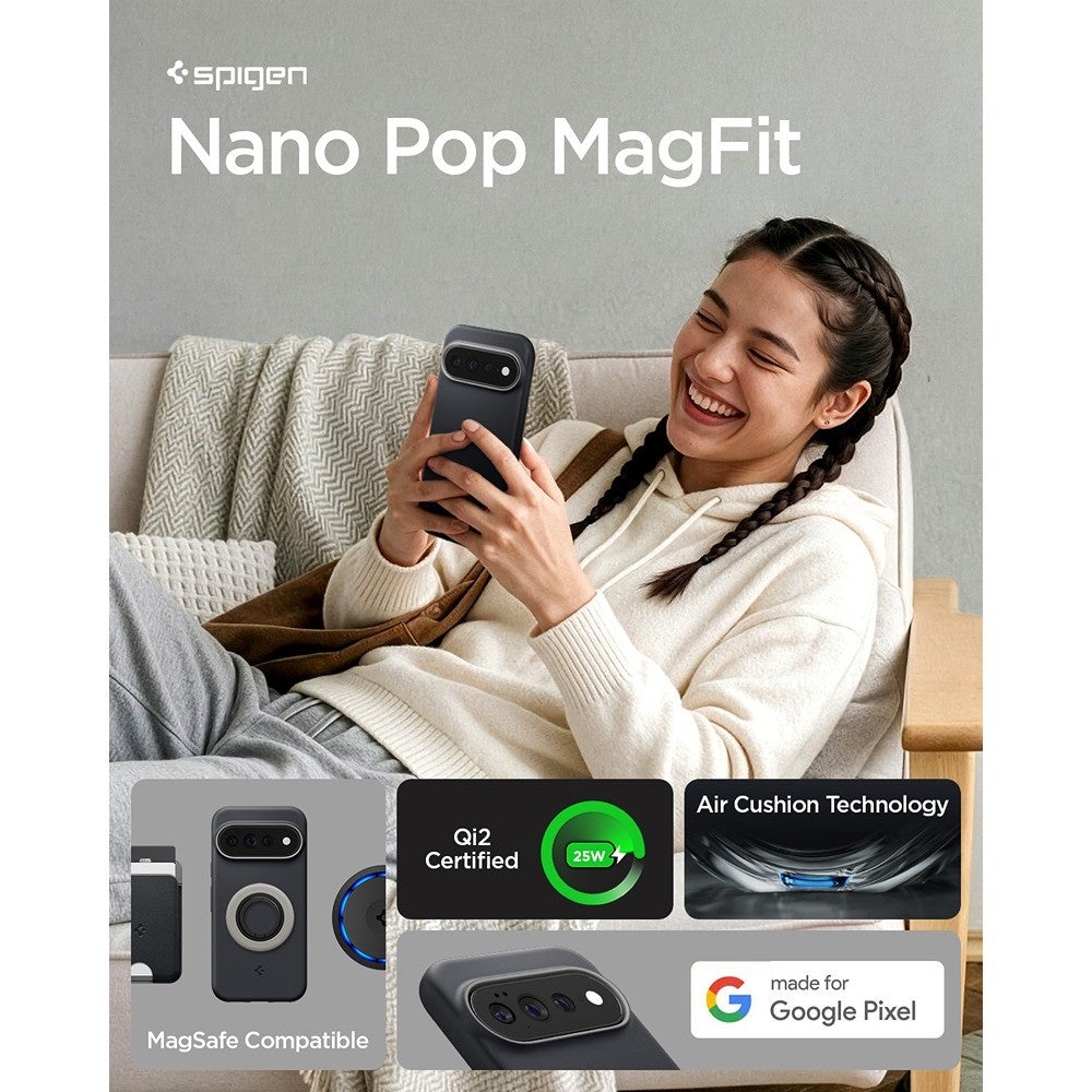 Spigen Google Pixel 11 Pro XL Skal Nano Pop MagFit Black Sesame