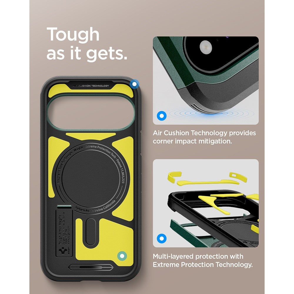 Spigen Google Pixel 11 Deksel Tough Armor MagFit Abyss Green