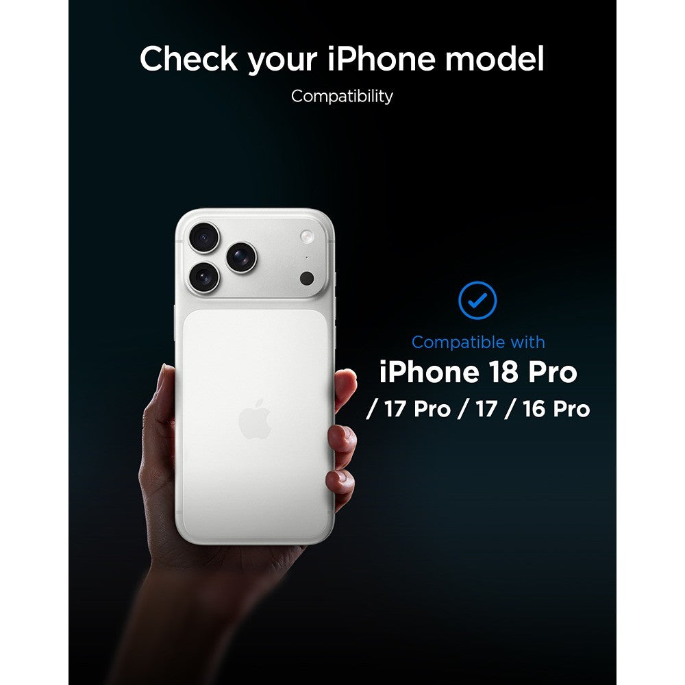 Spigen iPhone 16 Pro/17/17 Pro/18 Pro Skjermbeskytter Glas.tR EZ Fit Pro 2-pakning