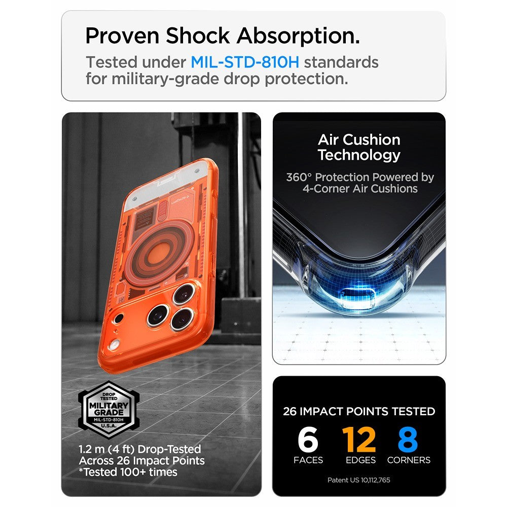 Spigen iPhone 17 Pro/iPhone 18 Pro Deksel Classic C1 MagFit mandarin