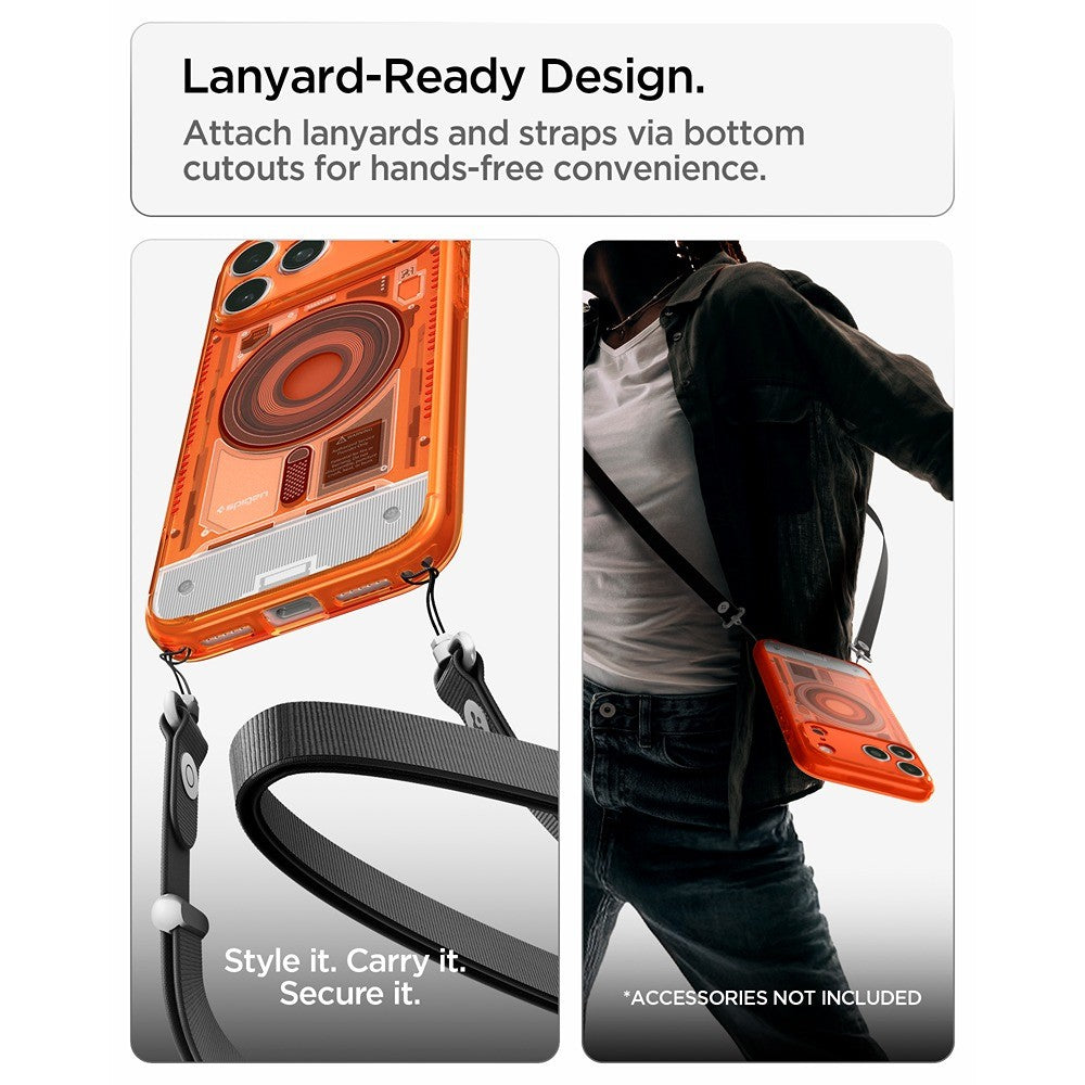 Spigen iPhone 17 Pro/iPhone 18 Pro Deksel Classic C1 MagFit mandarin