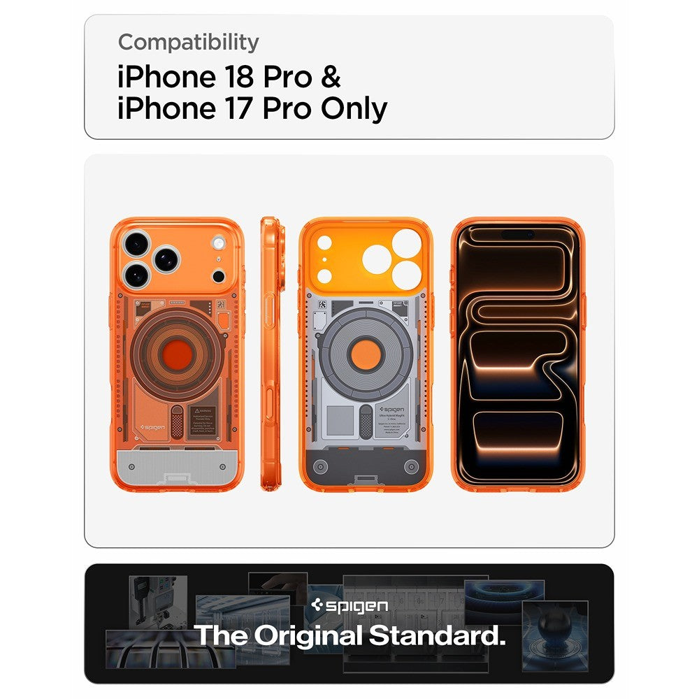 Spigen iPhone 17 Pro/iPhone 18 Pro Deksel Classic C1 MagFit mandarin