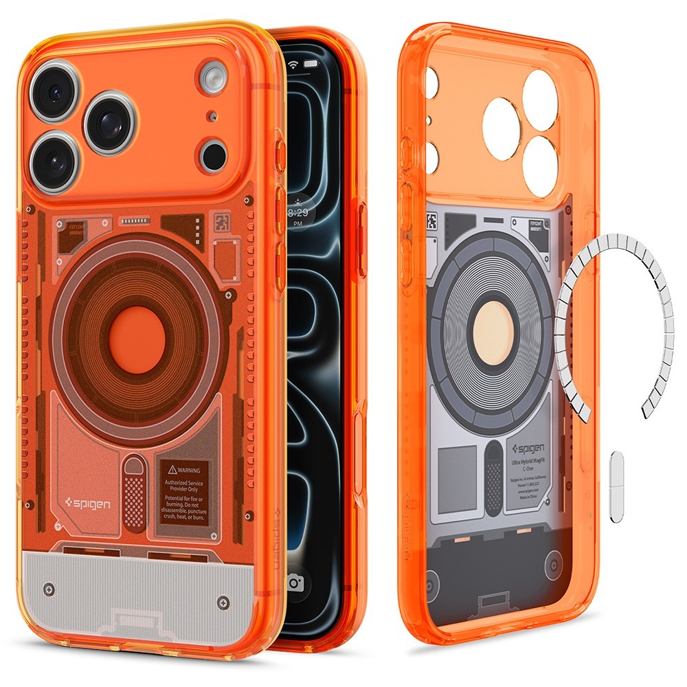 Spigen iPhone 17 Pro/iPhone 18 Pro Deksel Classic C1 MagFit mandarin