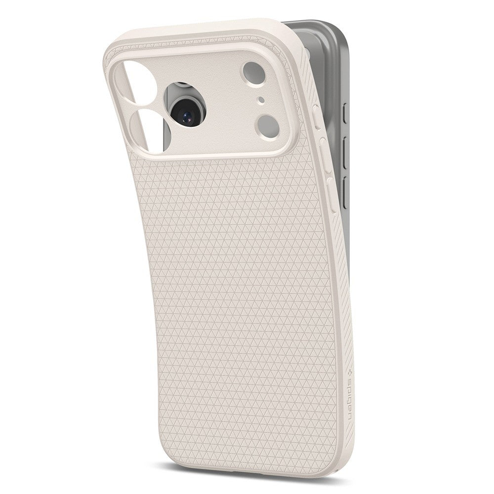 Spigen iPhone 17 Pro/iPhone 18 Pro Deksel Liquid Air Natural Titan