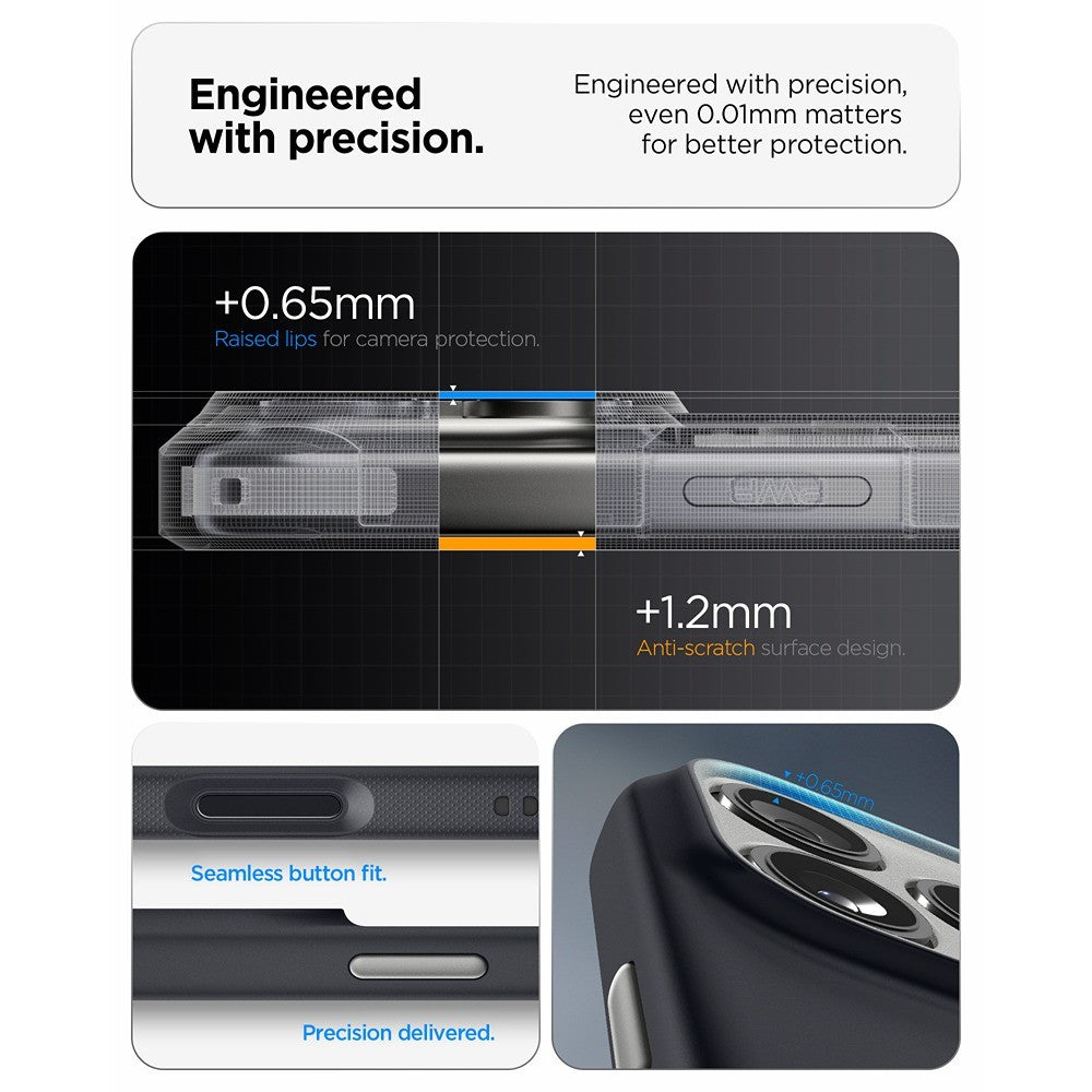 Spigen iPhone 17 Pro/iPhone 18 Pro Deksel Nano Pop MagFit Black Sesame